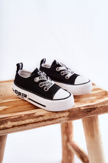 Scarpe per il tempo libero per bambini BIG STAR KK374049 Bianco e nero