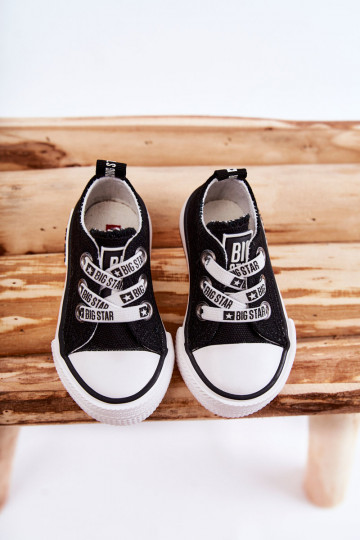Scarpe per il tempo libero per bambini BIG STAR KK374049 Bianco e nero 2
