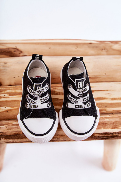 Scarpe per il tempo libero per bambini BIG STAR KK374049 Bianco e nero