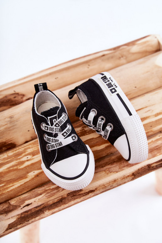Scarpe per il tempo libero per bambini BIG STAR KK374049 Bianco e nero