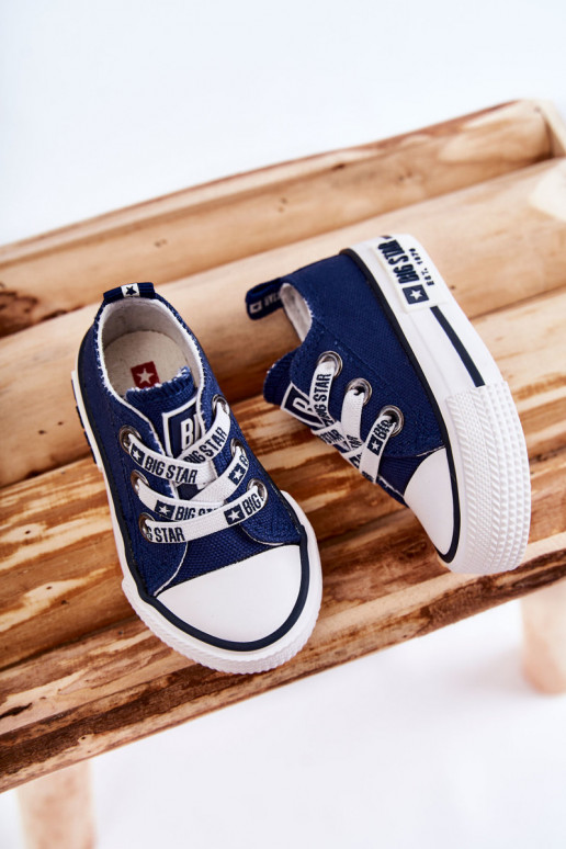 Scarpe casual da bambino BIG STAR KK374050 blu scuro