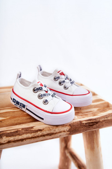 Scarpe per il tempo libero da bambino BIG STAR KK374048 bianche