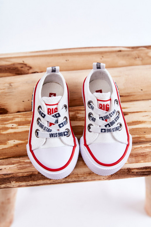 Scarpe per il tempo libero da bambino BIG STAR KK374048 bianche