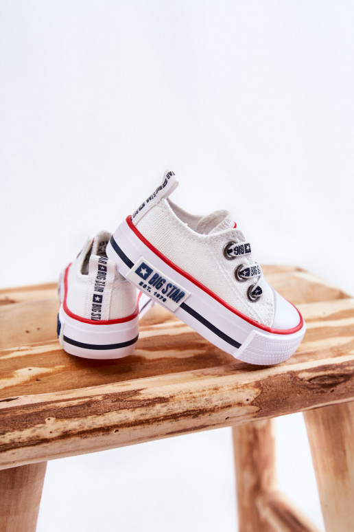 Scarpe per il tempo libero da bambino BIG STAR KK374048 bianche
