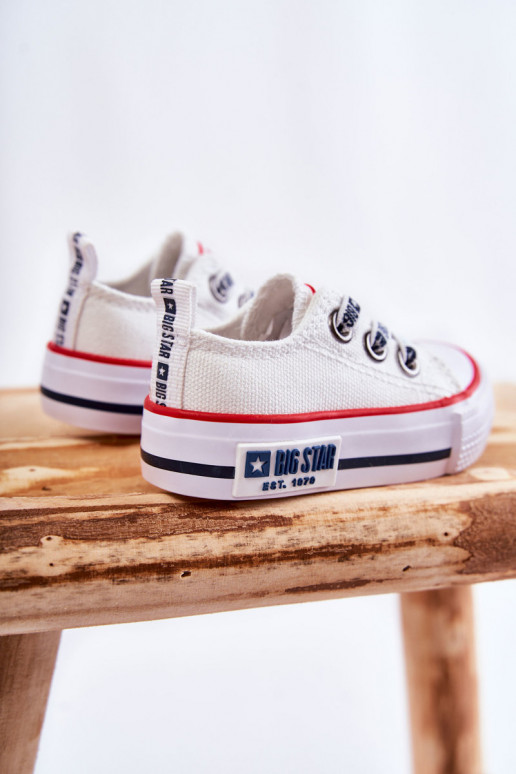 Scarpe per il tempo libero da bambino BIG STAR KK374048 bianche