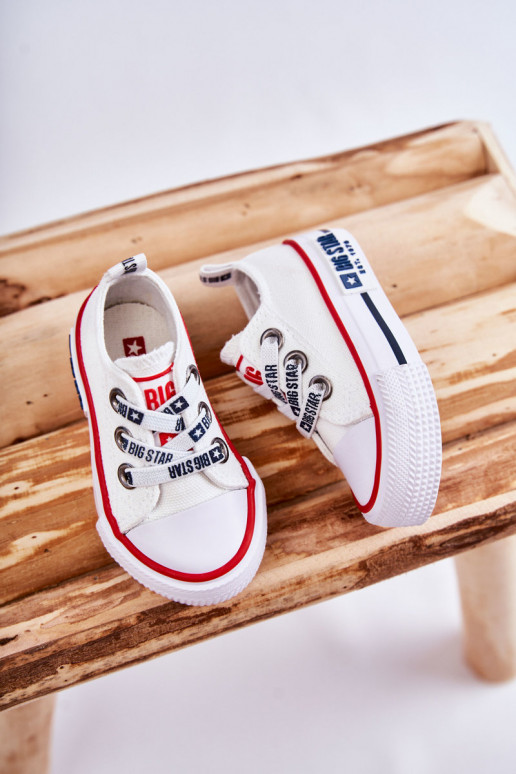 Scarpe per il tempo libero da bambino BIG STAR KK374048 bianche