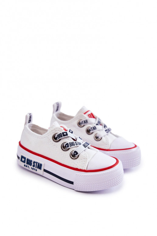 Scarpe per il tempo libero da bambino BIG STAR KK374048 bianche