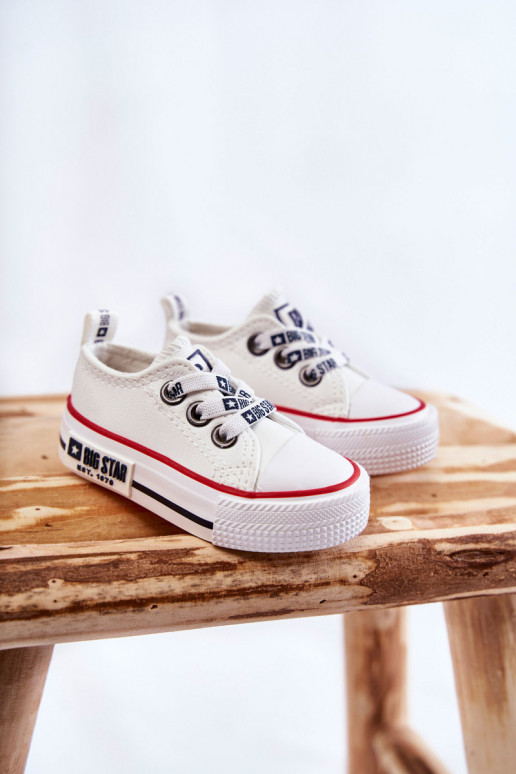 Scarpe casual da bambino BIG STAR KK374040 bianche