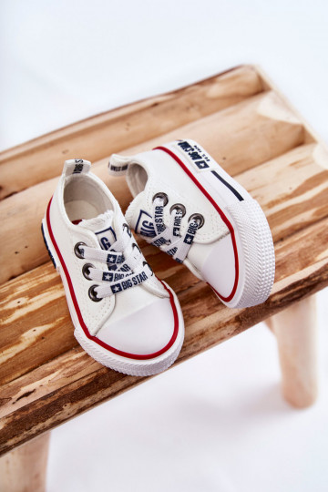 Scarpe casual da bambino BIG STAR KK374040 bianche 2