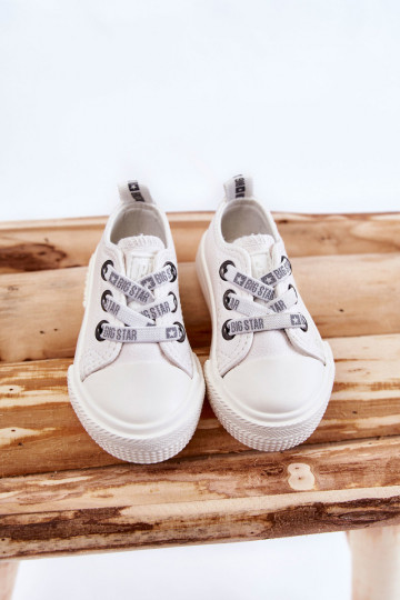 Scarpe per il tempo libero da bambino BIG STAR KK374058 bianche 2