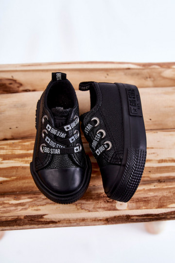 Scarpe per il tempo libero da bambino BIG STAR KK374059 nere 2