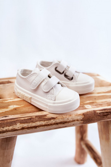 Scarpe per il tempo libero da bambino con chiusure adesive BIG STAR KK374091 colore bianco