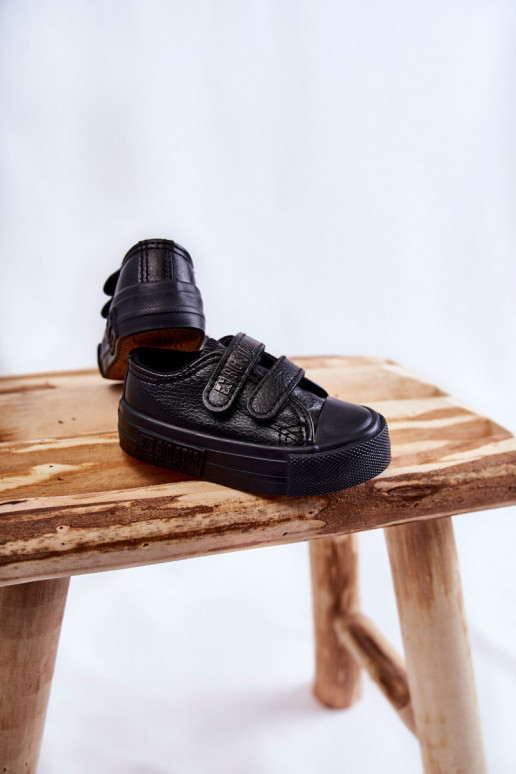 Scarpe casual per bambini con chiusure adesive BIG STAR KK374090 nere