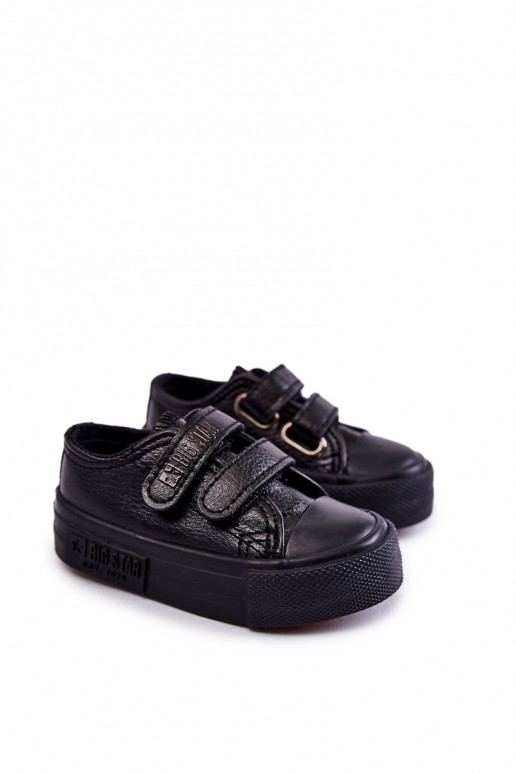 Scarpe casual per bambini con chiusure adesive BIG STAR KK374090 nere