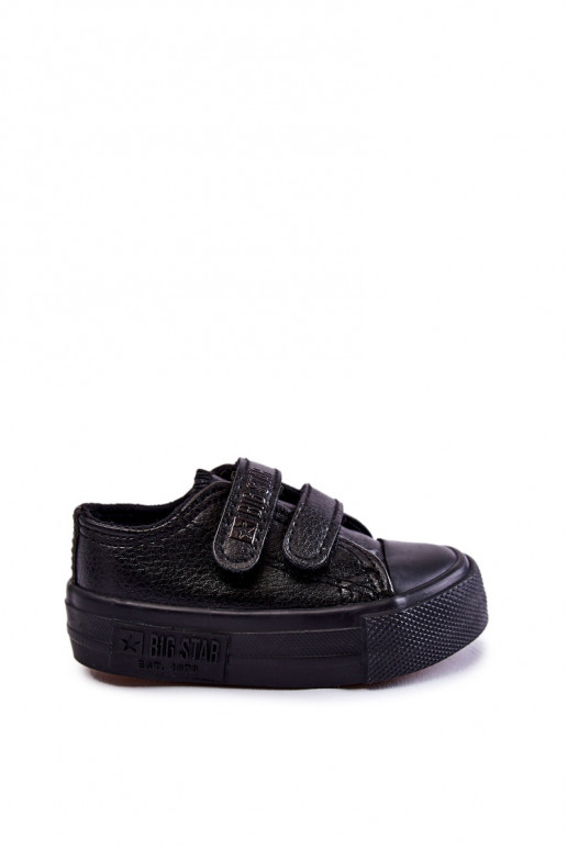Scarpe casual per bambini con chiusure adesive BIG STAR KK374090 nere