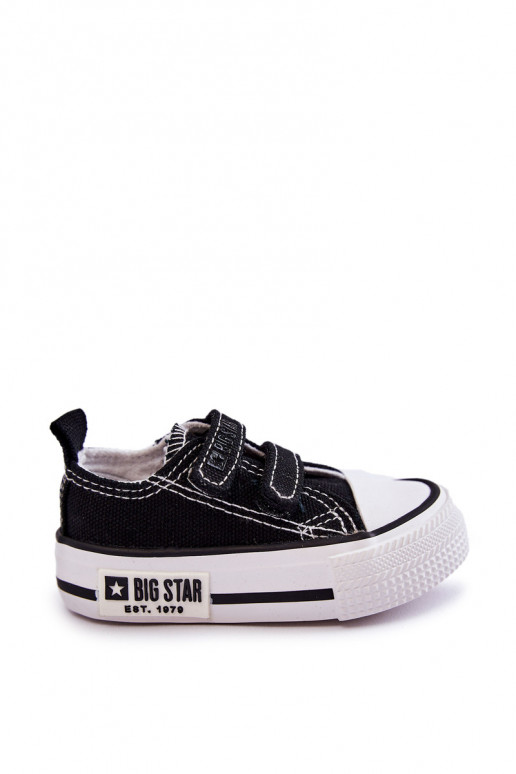 Scarpe casual per bambini con chiusure adesive BIG STAR KK374074 Bianco e nero
