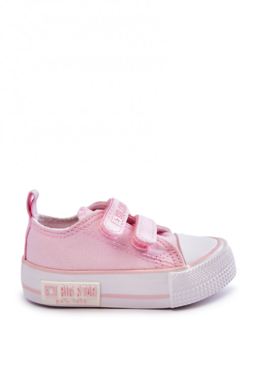Scarpe casual per bambini con chiusure adesive BIG STAR KK374077 rosa