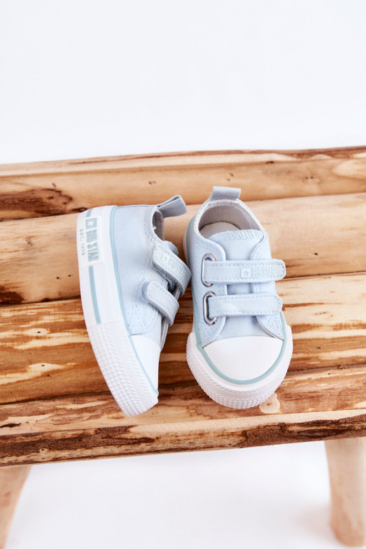 Scarpe per il tempo libero da bambino con chiusure adesive BIG STAR KK374078 colore blu
