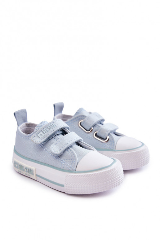 Scarpe per il tempo libero da bambino con chiusure adesive BIG STAR KK374078 colore blu