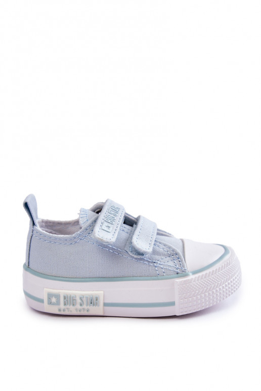 Scarpe per il tempo libero da bambino con chiusure adesive BIG STAR KK374078 colore blu