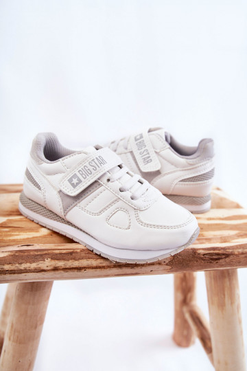 Scarpe sportive per bambini Big Star KK374009 bianche