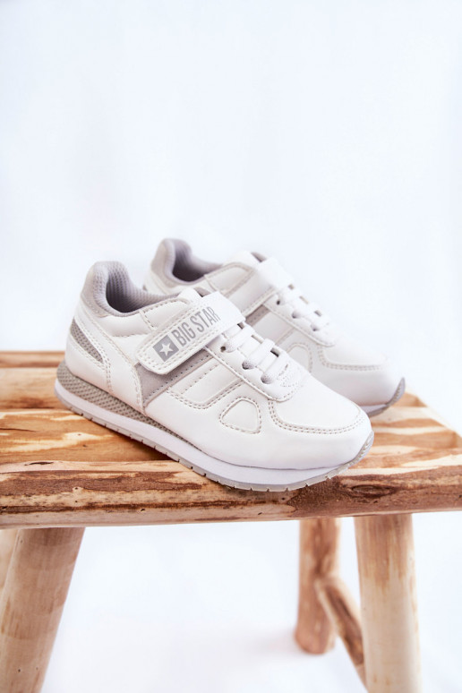 Scarpe sportive per bambini Big Star KK374009 bianche