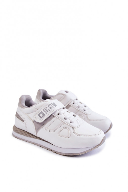 Scarpe sportive per bambini Big Star KK374009 bianche