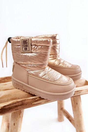 Doposci per bambini Big Star KK374221 colore beige-oro