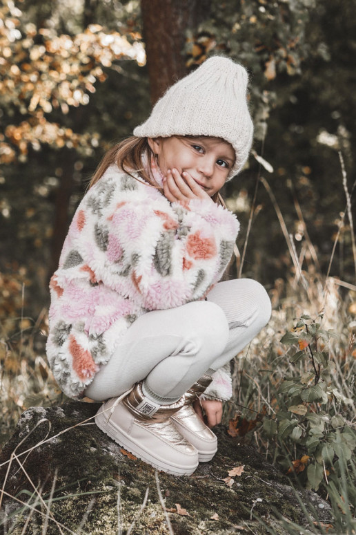 Doposci per bambini Big Star KK374221 colore beige-oro