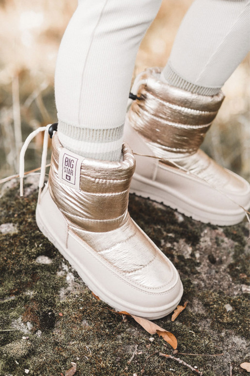 Doposci per bambini Big Star KK374221 colore beige-oro