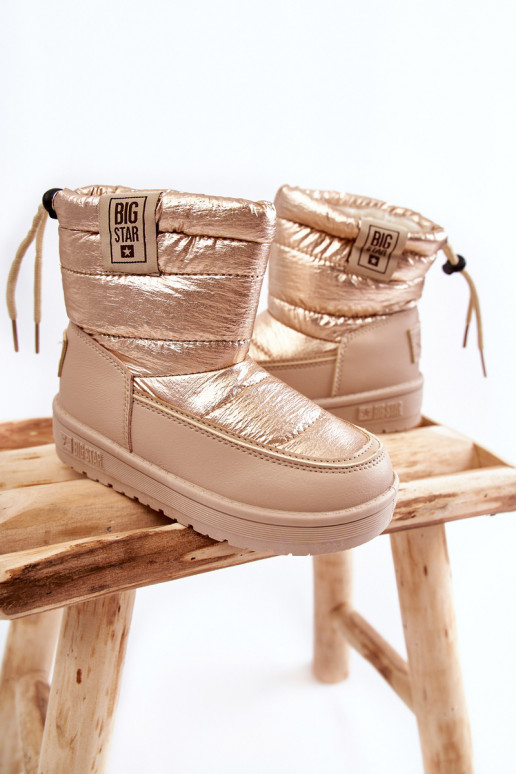 Doposci per bambini Big Star KK374221 colore beige-oro