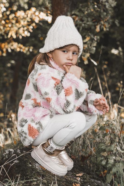 Doposci per bambini Big Star KK374221 colore beige-oro