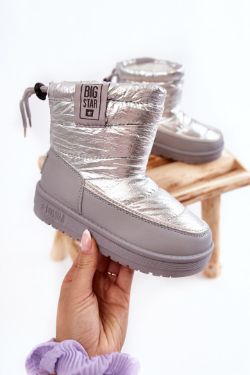Doposci per bambini Big Star KK374218 grigio e argento 2
