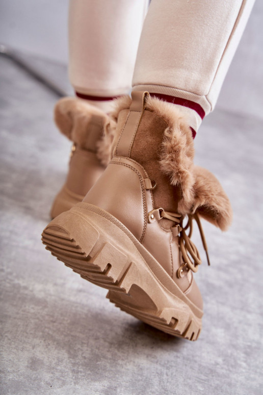 stivali riscaldati scarpe colore beige Charles