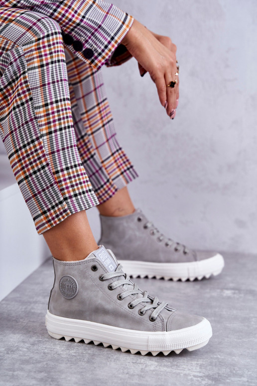 Scarpe per il tempo libero Big Star colore grigio riscaldato EE274114