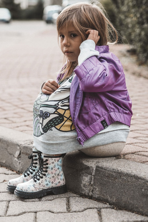 Stivali per bambini con glitter e fantasie Reggie in vari colori
