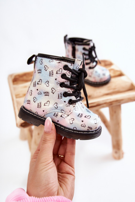 Stivali per bambini con glitter e fantasie Reggie in vari colori