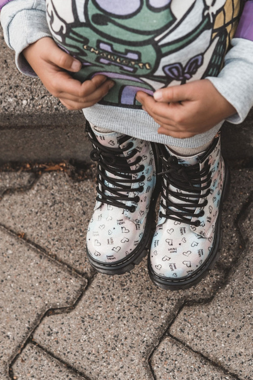 Stivali per bambini con glitter e fantasie Reggie in vari colori