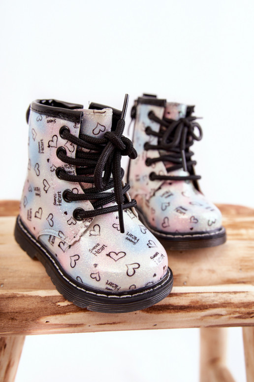 Stivali per bambini con glitter e fantasie Reggie in vari colori