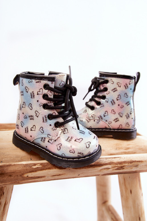 Stivali per bambini con glitter e fantasie Reggie in vari colori
