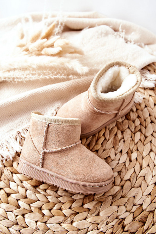 Caldi stivali invernali per bambini beige Gooby