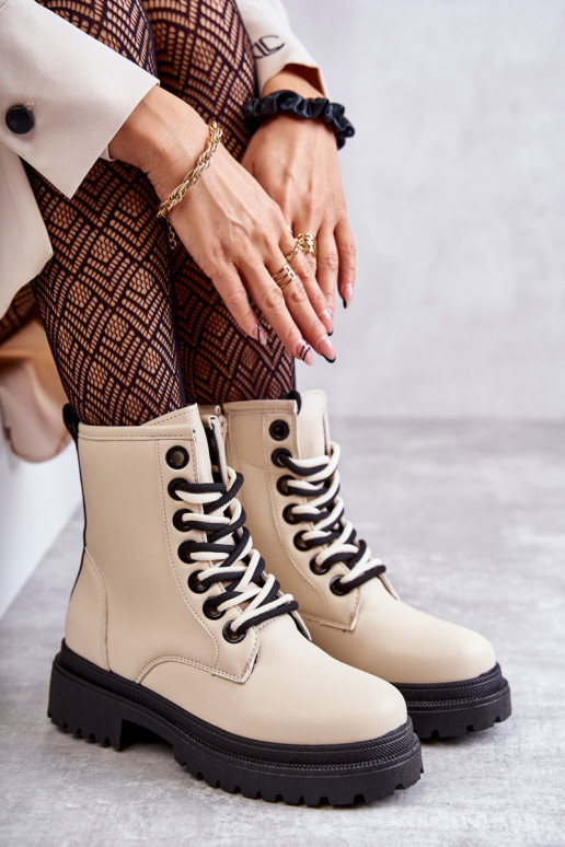 Stivaletti da donna stivaletti colore avorio Denila Stivaletti da donna stivaletti colore avorio Denila