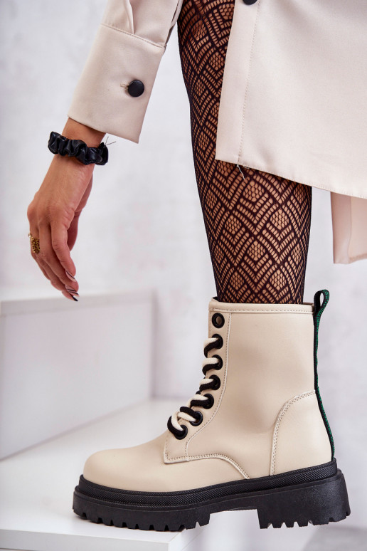 Stivaletti da donna stivaletti colore avorio Denila Stivaletti da donna stivaletti colore avorio Denila