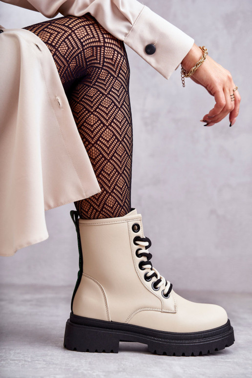 Stivaletti da donna stivaletti colore avorio Denila Stivaletti da donna stivaletti colore avorio Denila