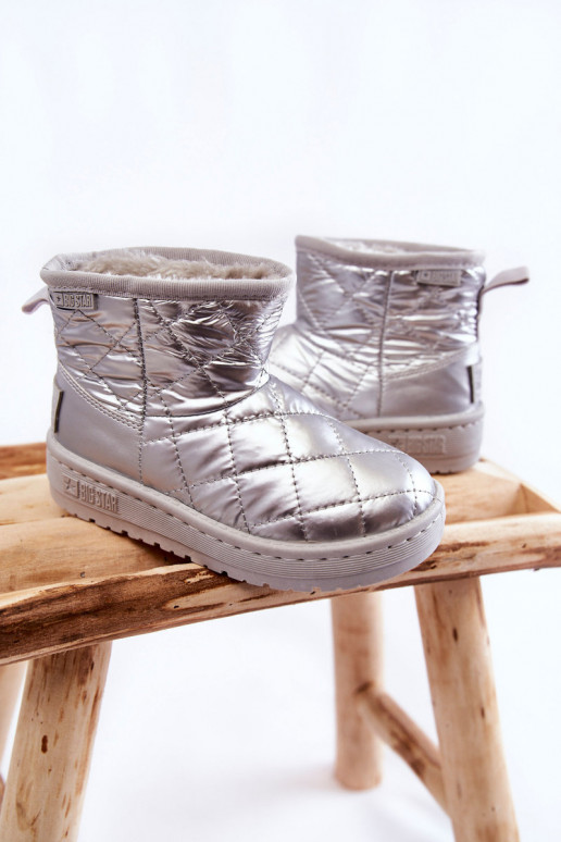 Caldi stivali invernali per bambini Big Star KK374241 colore argento