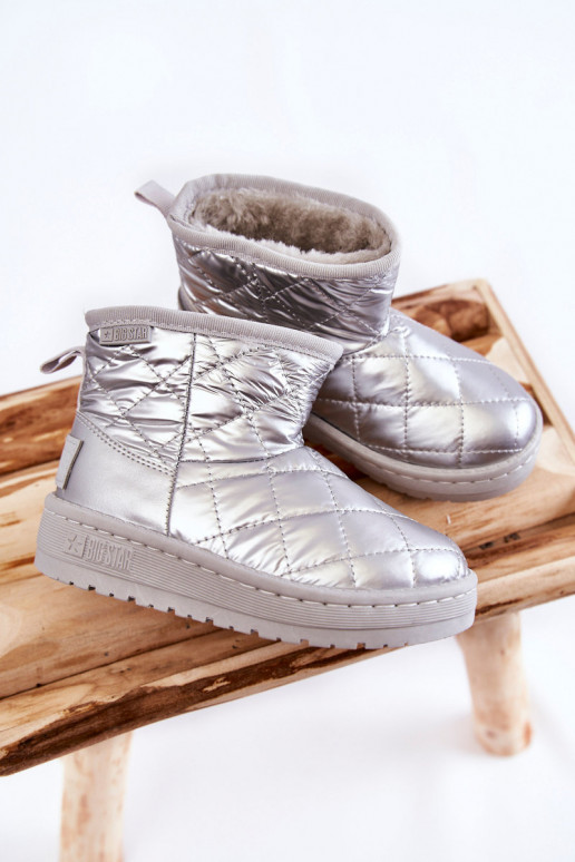 Caldi stivali invernali per bambini Big Star KK374241 colore argento