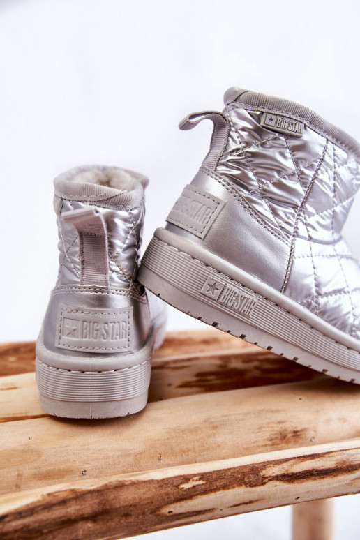 Caldi stivali invernali per bambini Big Star KK374241 colore argento