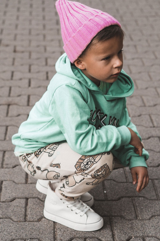 Scarpe per bambini con solette con cerniere Big Star KK374227 colore bianco