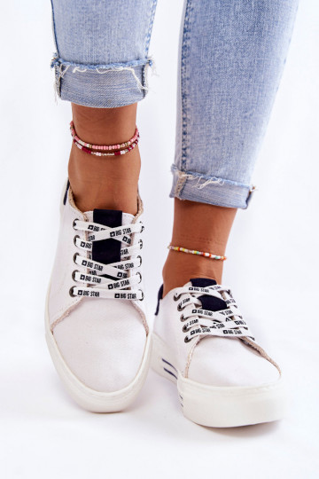 Scarpe da donna Memory Foam System Big Star KK276002 colore bianco 2