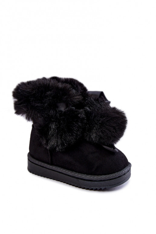 Stivali riscaldati per bambini doposci colore nero Roofy